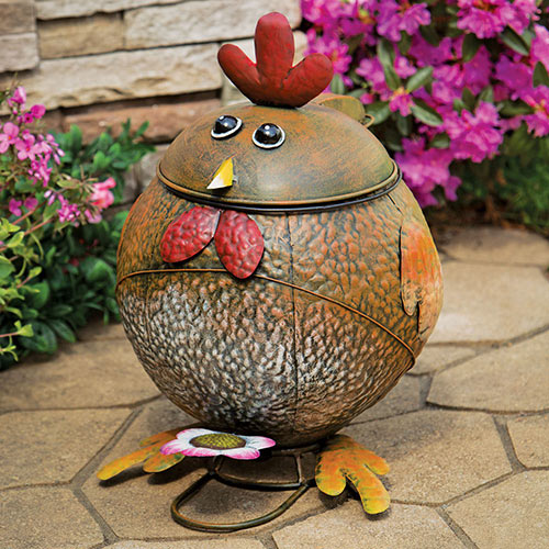 Rooster Trash Can