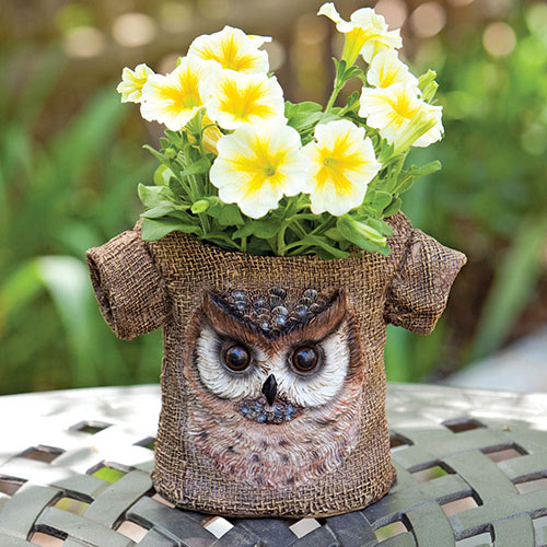 Owl T-Shirt Planter