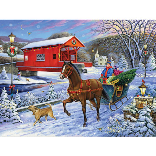 Christmas Tree Delivery 300 Large Piece Jigsaw Puzzle