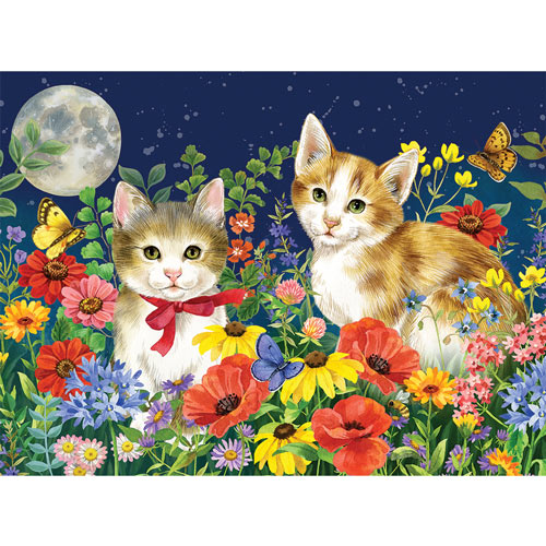 Midnight Kittens 500 Piece Jigsaw Puzzle