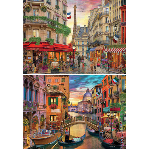 Set Of 2 : David Maclean 1000 Piece Jigsaw Puzzles 