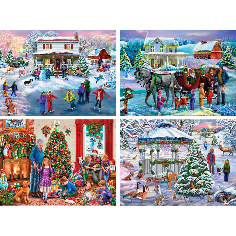 Set of 4: Mary Thompson 1000 Piece Jigsaw Puzzles | Bits and Pieces UK