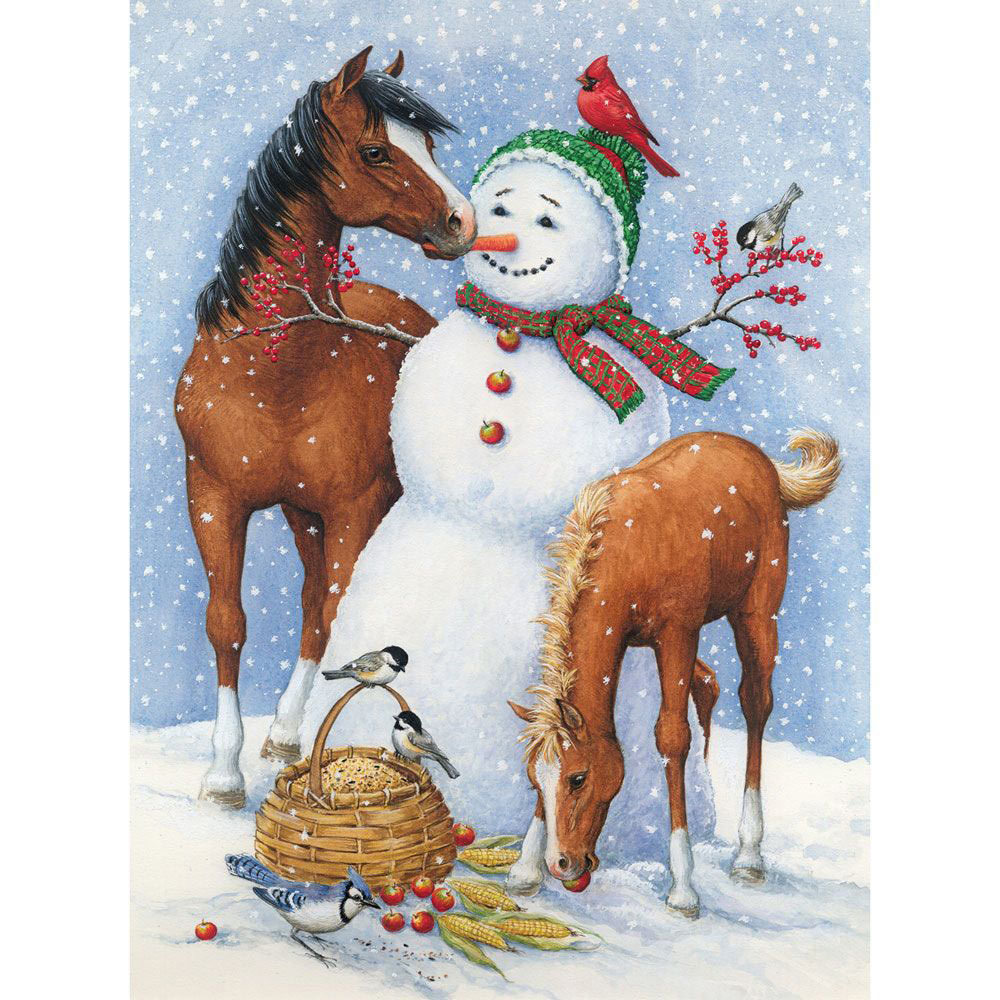 Snowman Snack 1000 Piece Jigsaw Puzzle Bits and Pieces UK
