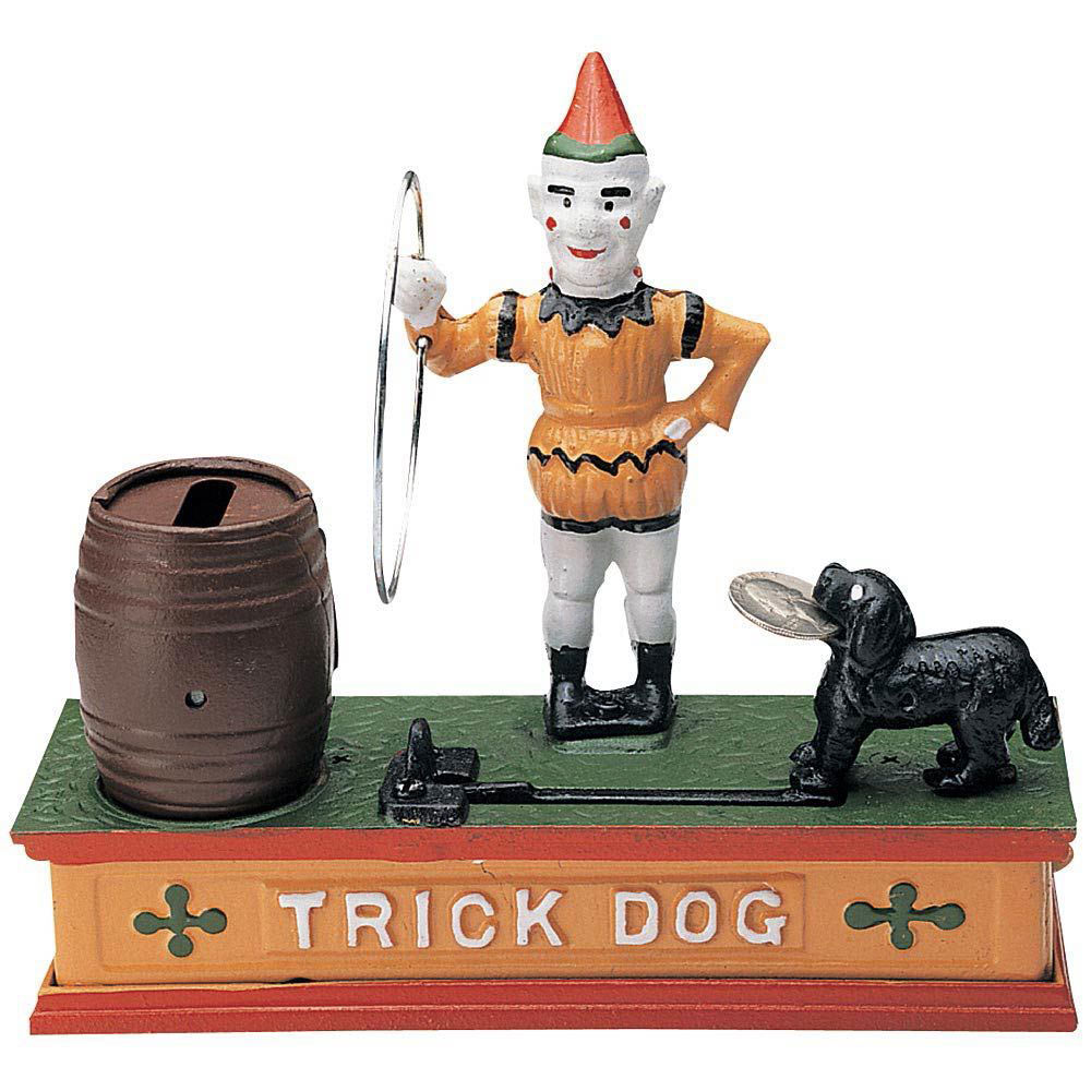 Trick Dog Cast Iron Bank Bits and Pieces UK