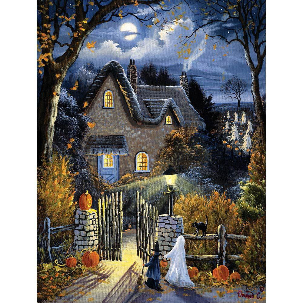 Tess's Halloween 1000 Piece Glow-In-The-Dark Jigsaw Puzzle | Bits and  Pieces UK