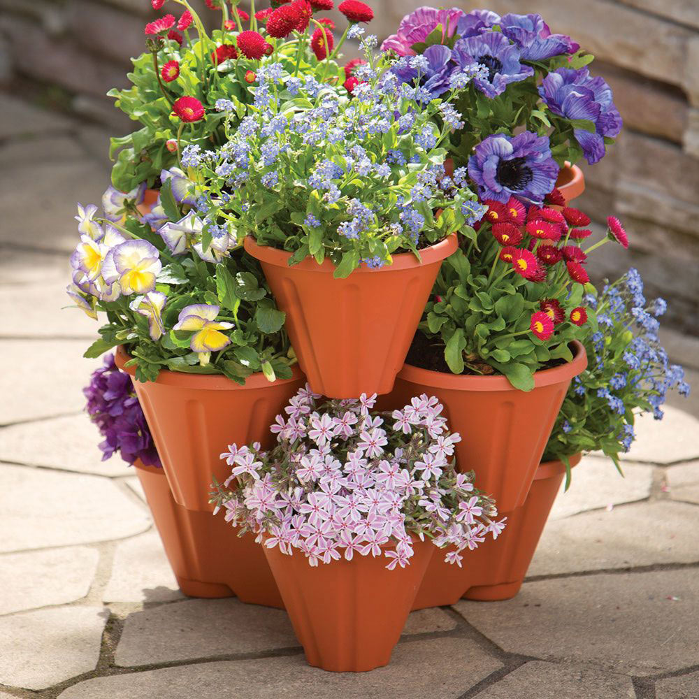 Stackable Planters | Bits and Pieces UK
