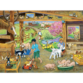 Barnyard Babies 300 Large Piece Jigsaw Puzzle
