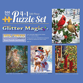 Glitter 500 Piece 4-in-1 Multi-Pack Set