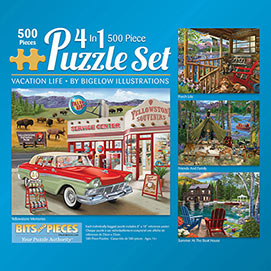 Bigelow Illustrations 500 Piece 4-in-1 Multi-Pack Set
