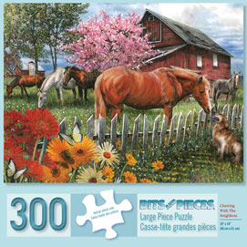 Chatting With The Neighbors 300 Large Piece Jigsaw Puzzle