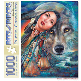 Dream Of The Wolf Maiden 1000 Piece Jigsaw Puzzle