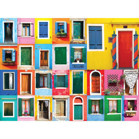 Colorful Doorways 500 Piece Jigsaw Puzzle