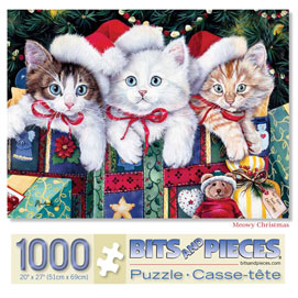 Meowy Christmas 1000 Piece Jigsaw Puzzle