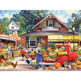 Bringing In The Harvest 300 Large Piece Jigsaw Puzzle