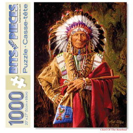 Chief Of The Rosebud 1000 Piece Jigsaw Puzzle