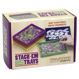 Stack-Em Sorting Trays Puzzle Caddy