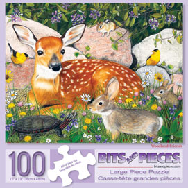 Woodland Friends 100 Large Piece Jigsaw Puzzle