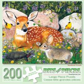 Woodland Friends 200 Large Piece Jigsaw Puzzle