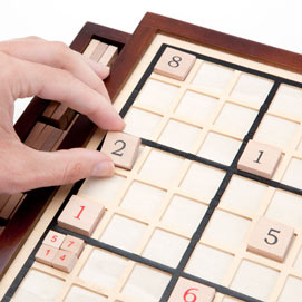 Deluxe Wooden Sudoku Game Board
