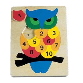 Counting Owl Wooden Puzzle