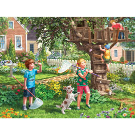 Back Yard Fun 500 Piece Jigsaw Puzzle