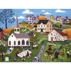 Ladies Aid Basket Dinner 300 Large Piece Jigsaw Puzzle