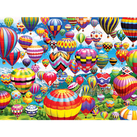 Colorful Balloons In The Sky 1000 Piece Jigsaw Puzzle