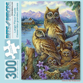 Owls In The Wilderness 300 Large Piece Jigsaw Puzzle