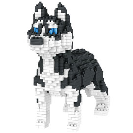 Dog Breed 3-D BlockPuzzle- Husky
