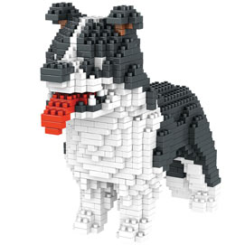 Dog Breed 3-D BlockPuzzle- Border Collie