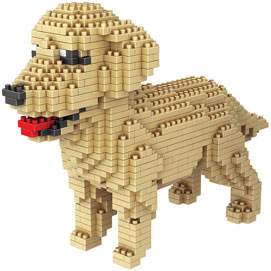 Dog Breed 3-D BlockPuzzle- Golden Retriever