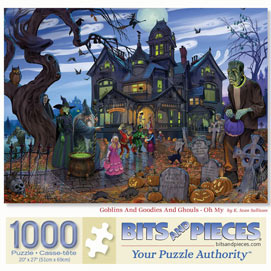 Goblins And Goodies And Ghouls 1000 Piece Jigsaw Puzzle