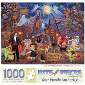 Haunted Halloween Village 1000 Piece Jigsaw Puzzle
