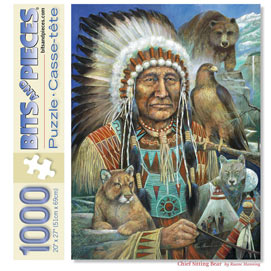 Chief Sitting Bear 1000 Piece Jigsaw Puzzle