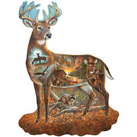 In All His Glory 300 Large Piece Shaped Jigsaw Puzzle