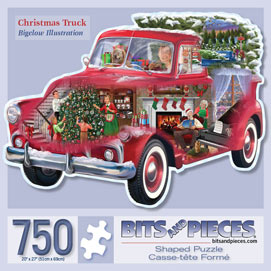 Christmas Truck 750 Piece Shaped Puzzle