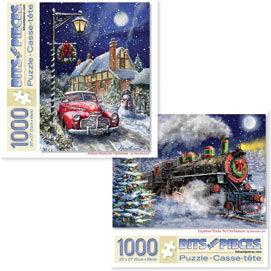 Set of 2: Marcello Corti 1000 Piece Jigsaw Puzzles