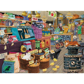 Party In The Feed Aisle 1000 Piece Jigsaw Puzzle