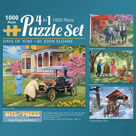 John Sloane 1000 Piece 4-in-1 Multi-Pack Set