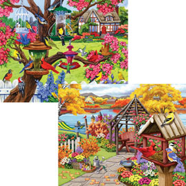 Nancy Wernersbach 300 Large Piece 4-in-1Multi-Pack Puzzle Set