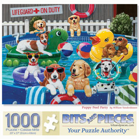 Puppy Pool Party 1000 Piece Jigsaw Puzzle