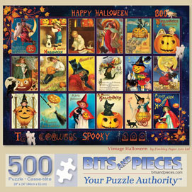 Set of 3 Preboxed: Halloween 500 Piece Jigsaw Puzzles