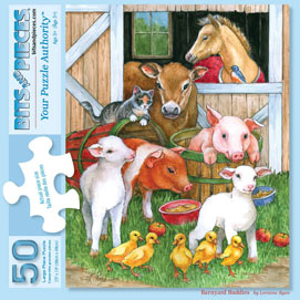 Barnyard Buddies 50 Large Piece Jigsaw Puzzle