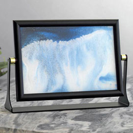 Blue Sand Waves Moving Art