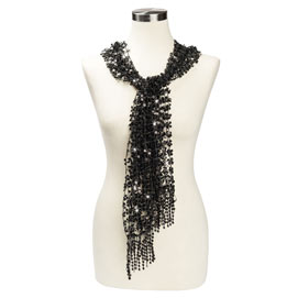 Black Sequined Scarf