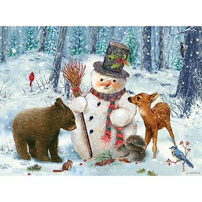 Snowman Gathering 1000 Piece Jigsaw Puzzle | Bits and Pieces UK