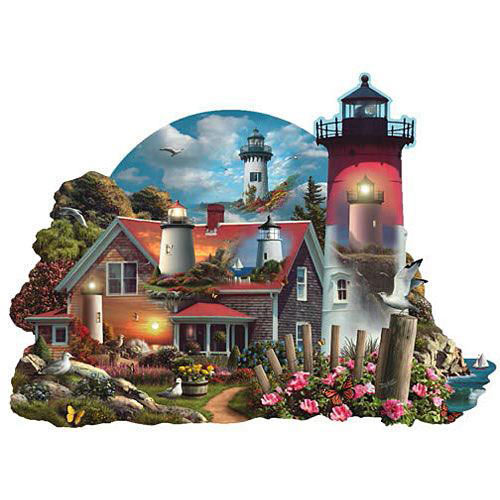 Guiding Lights 750 Piece Shaped Jigsaw Puzzle