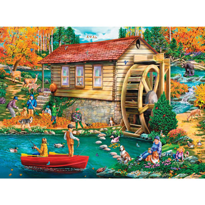Autumn Gristmill 300 Large Piece Jigsaw Puzzle