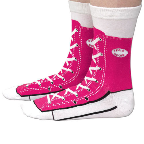 Pink Sneaker Socks