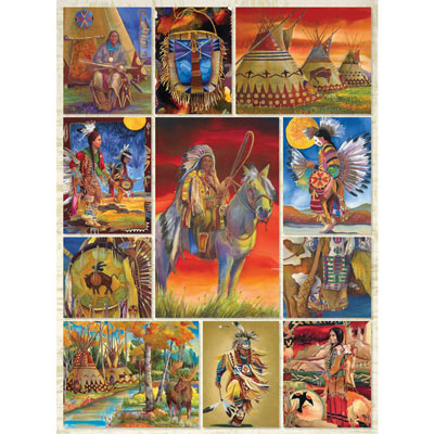 Native American Quilt 500 Piece Jigsaw Puzzle